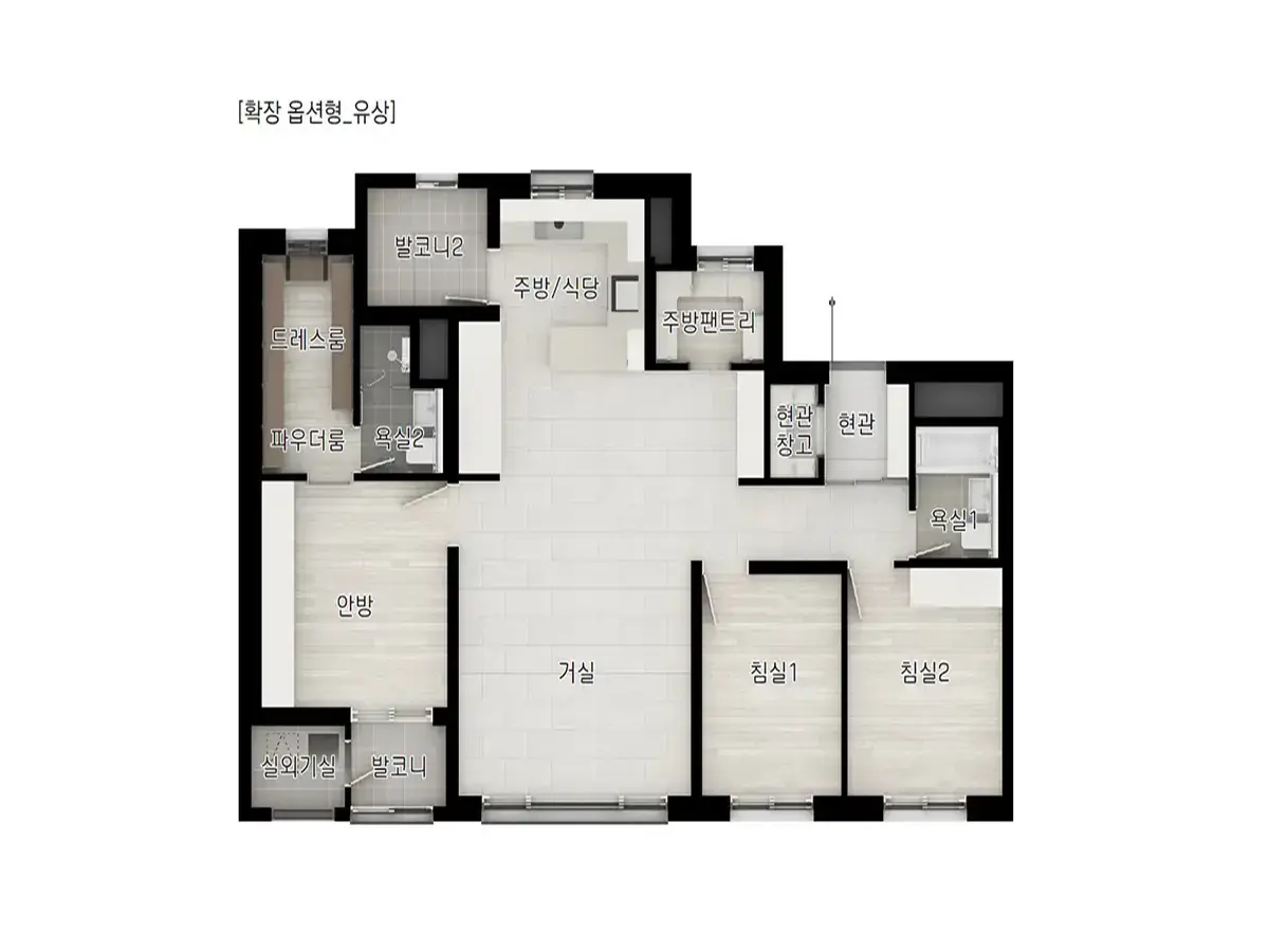 덕계역 한신더휴 84타입구조